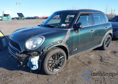 2014 Mini Countryman Cooper S из США, поврежденный, VIN WMWZC5C53EWP39982